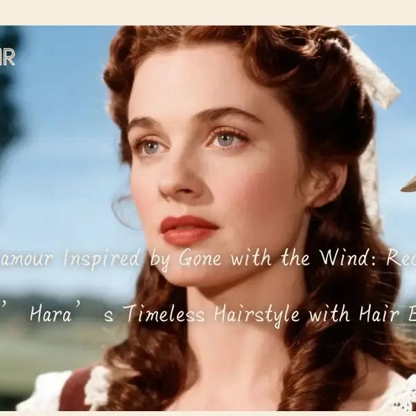 Vintage Glamour Inspired by Gone with the Wind: Recreate Scarlett O’Hara’s Timeless Hairstyle with Hair Extensions