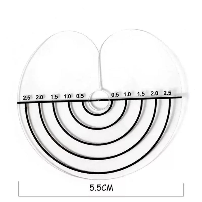 Single Hole Round Spacer Template Heat Shield Guards for Hair Extension Bonding