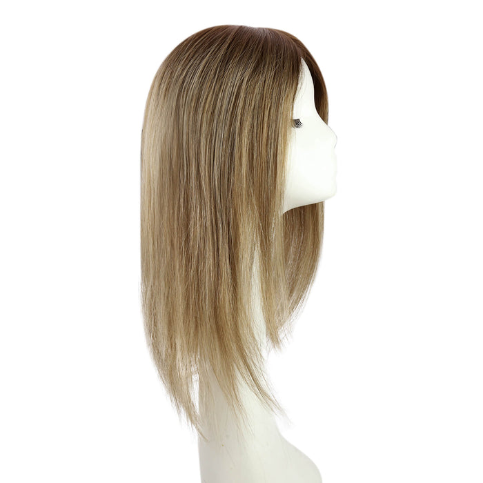 virgin hair topper,hair piece topper,hair extension,Topper for Woman,Sunny Hair Topper,Silk hair topper,mono topper hair,silk base hair topper,female hair topper for thinning crown,best hair topper,hair topper for thinning hair,topper for hair,mono hair topper,mono top human hair topper,14 inch hair extensions,16 inch hair extensions,12 inch hair extensions,distribute seams at will,invisible topper,large base topper,large base 6*7 inch