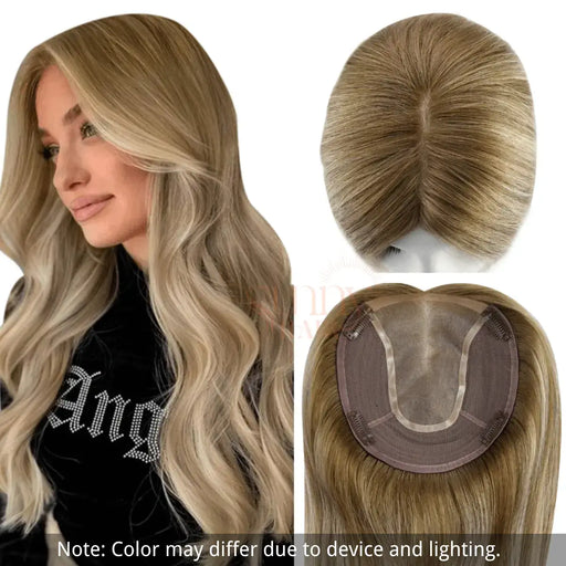 Topper for Woman,sunny hair Topper,Silk hair topper,mono topper hair,Mono Topper,human hair topper,high quality virgin hair extensions,hair topper women,hair topper,wig,hair topper silk base,hair topper human hair,hair topper for women,blonde hair topper,human hair topper blonde,balayage hair topper,balayage hair,virgin hair extensions,hair extensions clip in,distribute seams at will,invisible topper,large base topper,large base 6*7 inch,Hair Volumizers,Clip-In Hair Volumizers