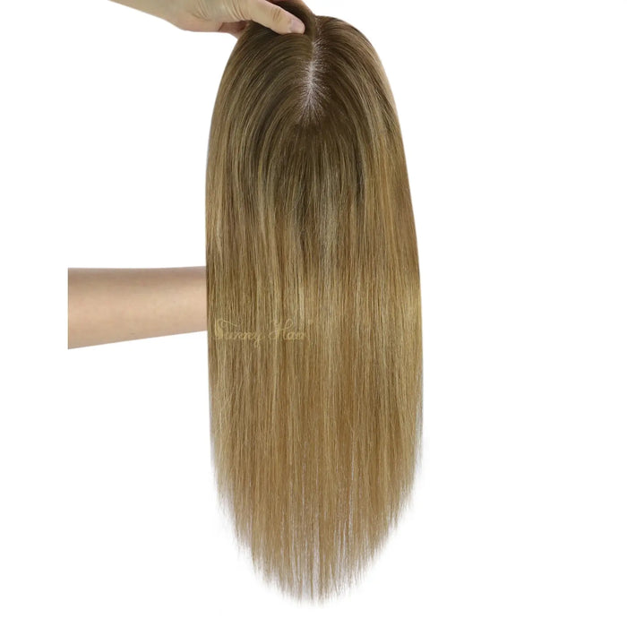 Sunny Hair Topper,Silk hair topper,mono topper hair,Mono Topper,human hair topper,high quality virgin hair extensions,hair topper women,hair topper wig,hair topper silk base,hair topper human hair,hair topper for women,light brown hair topper,platinum blonde hair topper,blonde human hair topper,balayage hair topper,borwn highlight,blonde highlight