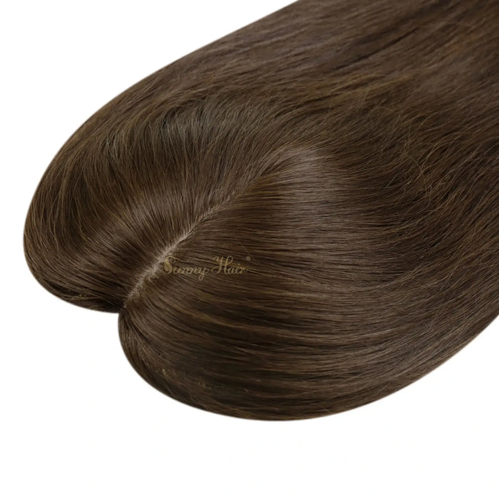 Fishnet Hair Topper With Silk Top,human hair topper,high quality virgin hair extensions,hair topper,women hair topper,wig,hair topper silk base,hair topper human hair,hair extensions,clip in hair extensions,human hair extensions,extensions hair,best hair extensions,brown hair topper,dark brown hair topper,Low-maintenance fishnet hairpiece,Fishnet hairpiece for alopecia,Multi-style fishnet topper