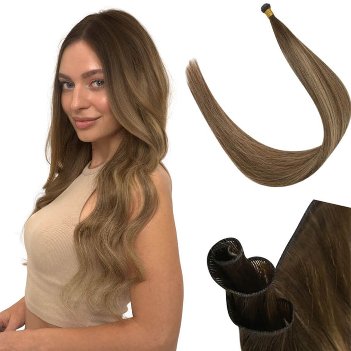 sew in weft hair extensions,genius weft hair extensions,human hair extensions,best hair extensions,permanent hair extensions,2024 hair trends,
wedding hair,
holiday hair,
natural brown hair,