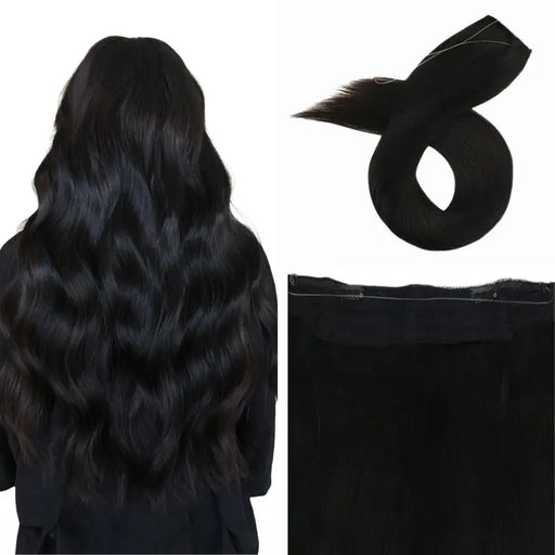 halo flip in hair extensions,fishing line hair extensions, weft with invisible fish line, real hair halo for women, invisible crown hair extensions,flip on hair