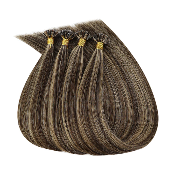 sunny hair extensions,k tip hair extensions,brown hair extensions,sunny hair