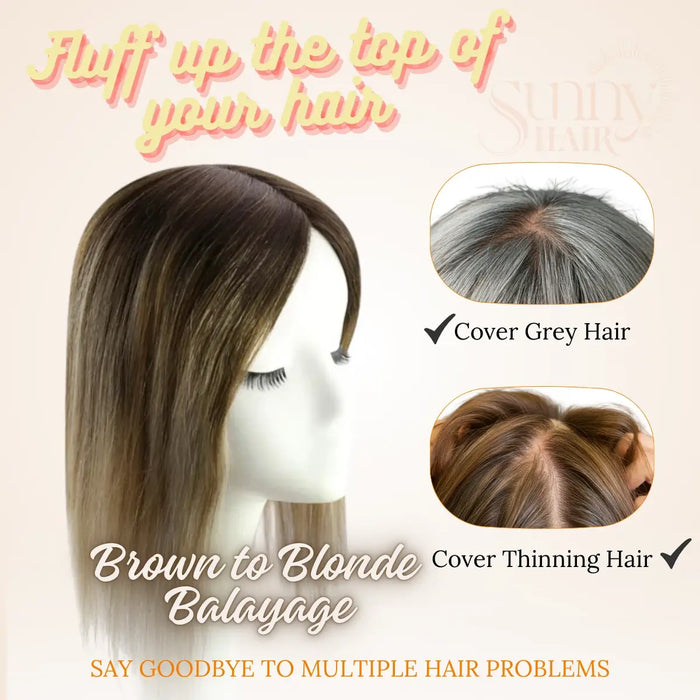 easy clip on hair topper, lightweight hair extension for women, quick hair volume boost, seamless clip in topper, full coverage clip on hairpiece, real human hair clip on topper, thickening hair extension, natural looking clip in topper, premium clip on hair extension, voluminous clip on hair topper, all day wear hair topper, stylish hair extensions for thinning hair