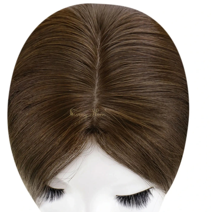 fishnet hair pieces women toppee,fishnet topper for women hair loss,Mono Topper,human hair topper,high-quality virgin hair extensions,hair topper women,hair topper,wig,hair topper silk base,hair topper human hair,dark brown hair topper,brown hair topper,natural brown hair topper,dark brown hair topper,Fishnet topper with invisible parting,Fishnet hair topper with natural part