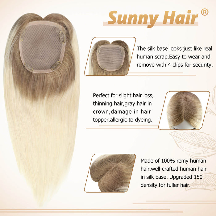 human hair topper,high quality remy hair extensions,hair topper women,hair topper wig,hair topper silk base,hair topper human hair,hair topper for women,hair topper for thinning crown,hair topper,clip on hair topper,Best Hair Topper with Clips,silk base hair topper,best hair topper,silk hair topper,remy hair,distribute seams at will,invisible topper,mono topper hair,mono topper,big base topper,big base wig,center parted topper,ombre hair extensions,Hair Volumizers,Clip-In Hair Volumizers