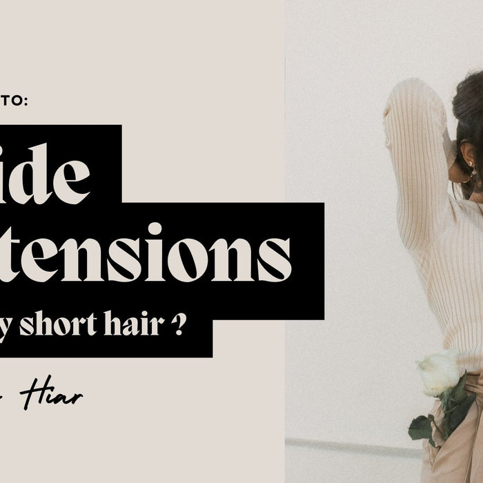 How to Hide Extensions in Very Short Hair?