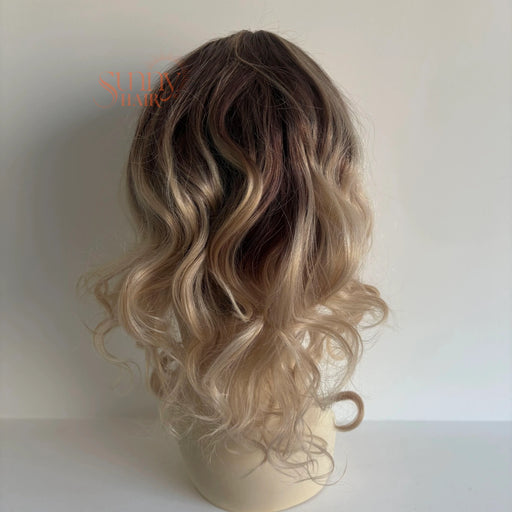 Balayage Brown with Blonde Wig, Human Hair Lace Front Wig, Lace Front Wig with Baby Hair, Brown and Blonde Balayage Wig, Lace Front Balayage Wig, Blonde and Brown Lace Front Wig, Human Hair Balayage Wig, Lace Front Wig with Blonde Highlights, Brown Blonde Lace Front Wig