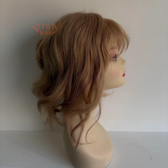 Only $89 [Limited Time Offer] Deep Blonde Human Hair Lace Front Wig Natural Wave #18