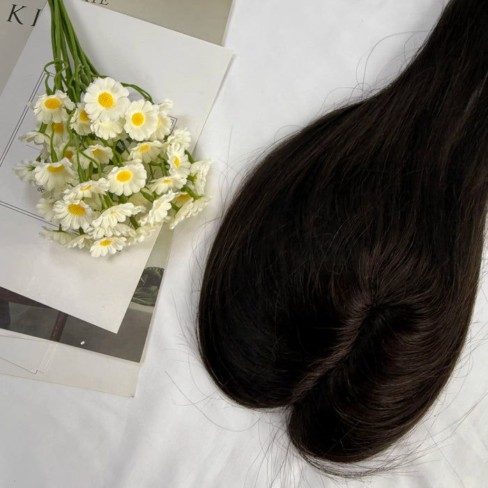 [US Only - Final Sale] Human Hair 12*6 Topper  #1B 16inch