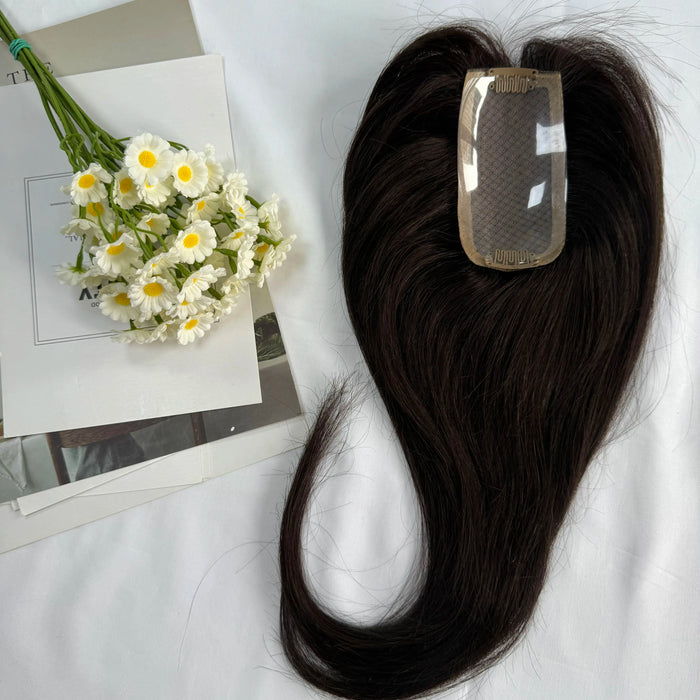 [US Only - Final Sale] Human Hair 12*6 Topper  #1B 16inch