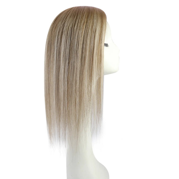 [Pre Sale] Virgin Hair Fishnet Mono Topper with Blonde Highlights #8c/60