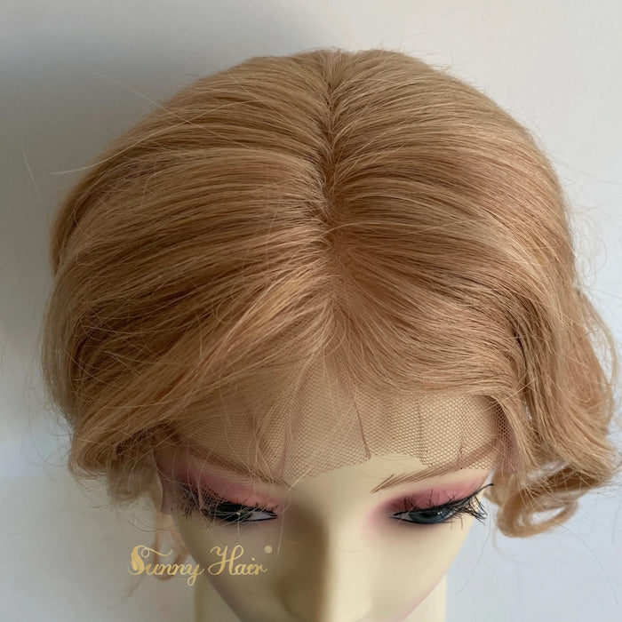 Only $89 [Limited Time Offer] Dark Blonde Lace Front Human Hair Wigs with Baby Hair #18