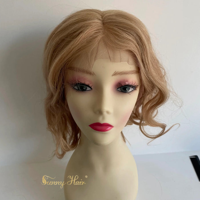 Only $89 [Limited Time Offer] Dark Blonde Lace Front Human Hair Wigs with Baby Hair #18