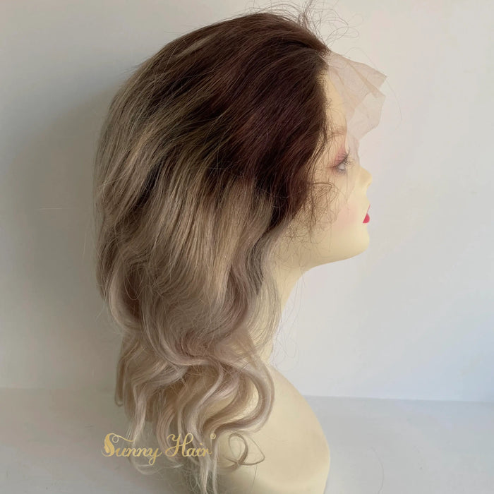 Only $89 [Limited Time Offer] Lace Front Human Hair Wigs with Baby Hair Brown to Blonde #T4/60