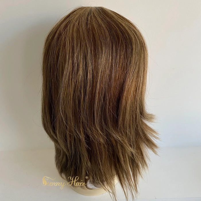 Only $89 [Limited Time Offer] Brown Mix Blonde Headband Human Wigs with Baby Hair #P4/27