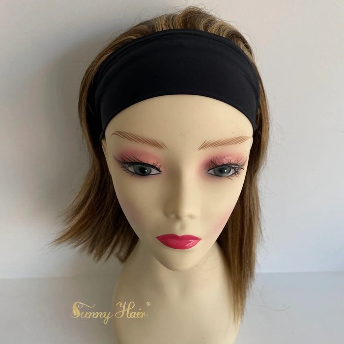 Only $89 [Limited Time Offer] Brown Mix Blonde Headband Human Wigs with Baby Hair #P4/27