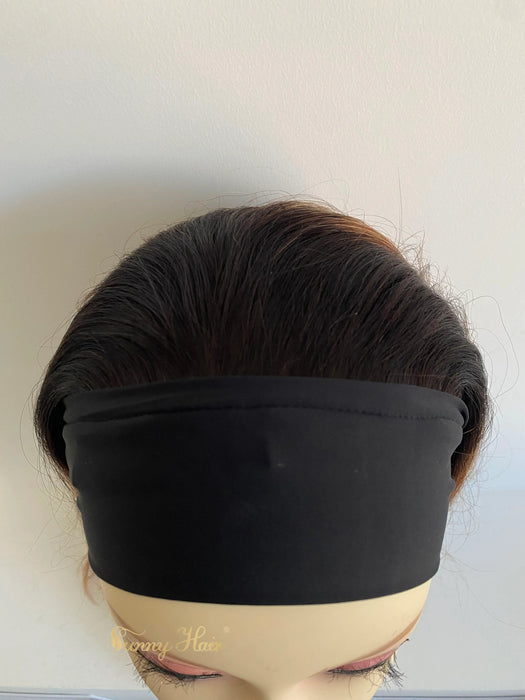 Only $89 [Limited Time Offer] Headband Human Wigs with Baby Hair Black to blonde #1B/27/30