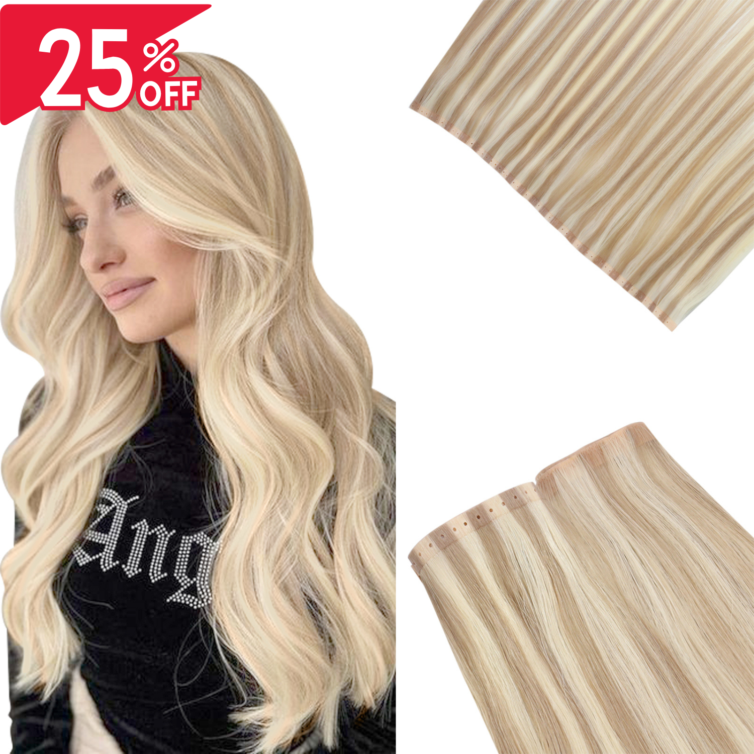 weft hair extensions,sew in weft hair,blonde hair extensions,22 inch hair extensions,invisible weft hair,XO Invisible weft,XO hair extensions,xo invisible weft extensions,pu wefts hair extensions,18 inch hair extensions,pu hole invisible wefts