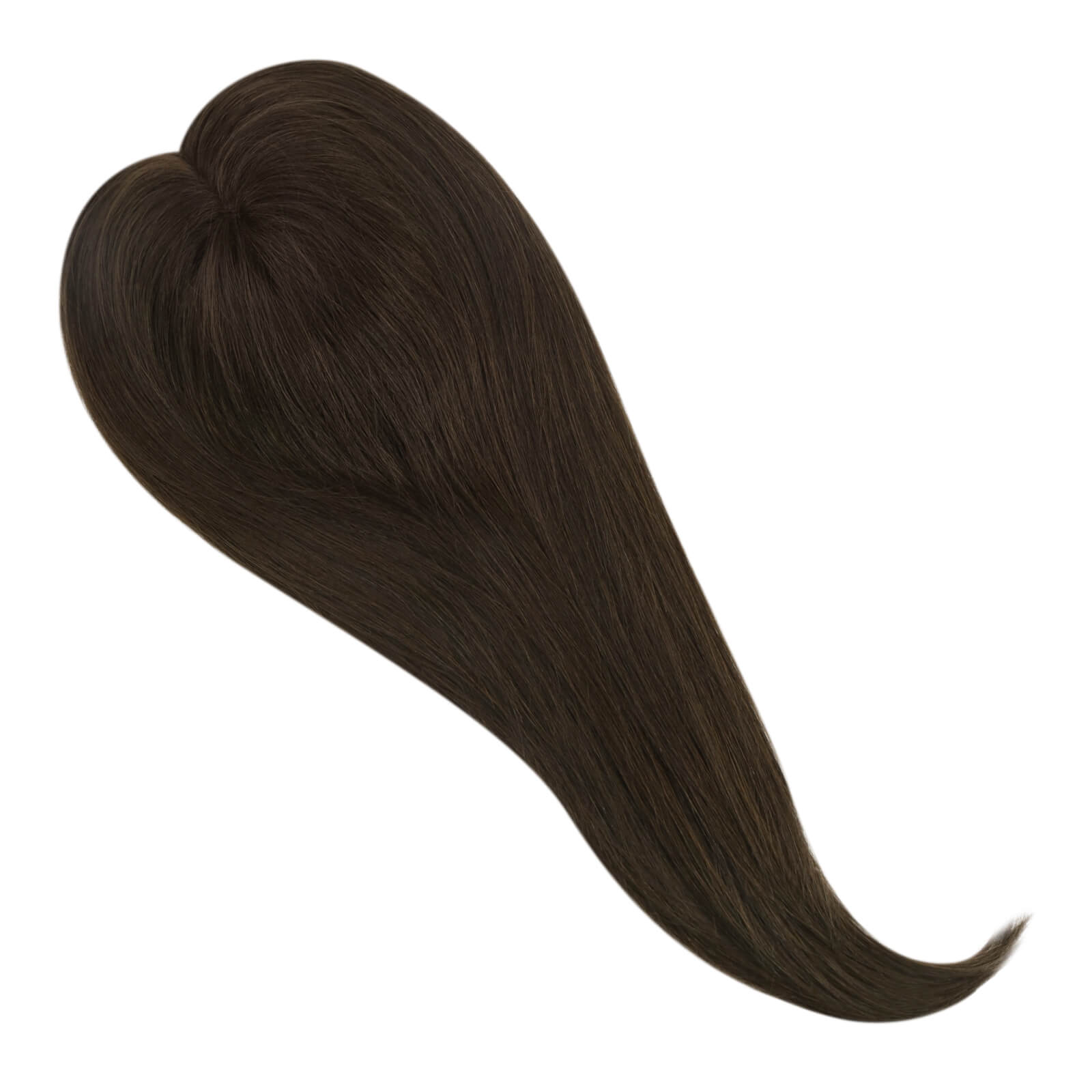 mono topper hair,Mono Topper,human hair topper,high quality virgin hair extensions,hair topper women,hair topper wig,hair topper silk base,hair topper,best hair extensions,hair extensions for thin hair,best clip in hair extensions,clip-in hair extensions,18 inch hair extensions,dark brown hair extensions,dark brown topper hair,distribute seams at will,invisible topper,large base topper,large base 6*7 inch