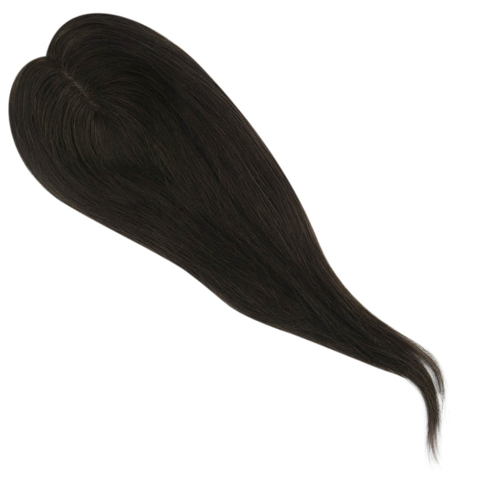 virgin hairtopper hair piecetopper hair extensionTopper for WomanSunny Hair TopperSilk hair topper