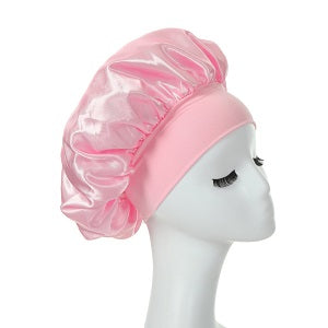 Night Sleep Caps with Wide Elastic Band Sleeping Hat for Hair Extensions