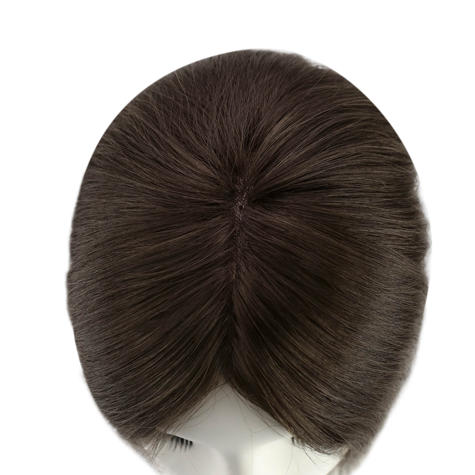 human hair topper,high quality virgin hair extensions,hair topper,women hair topper,wig,hair topper silk base,hair topper human hair,hair extensions,clip in hair extensions,human hair extensions,extensions hair,best hair extensions,brown hair topper,dark brown hair topper,distribute seams at will,invisible topper,large base topper,large base 6*7 inch