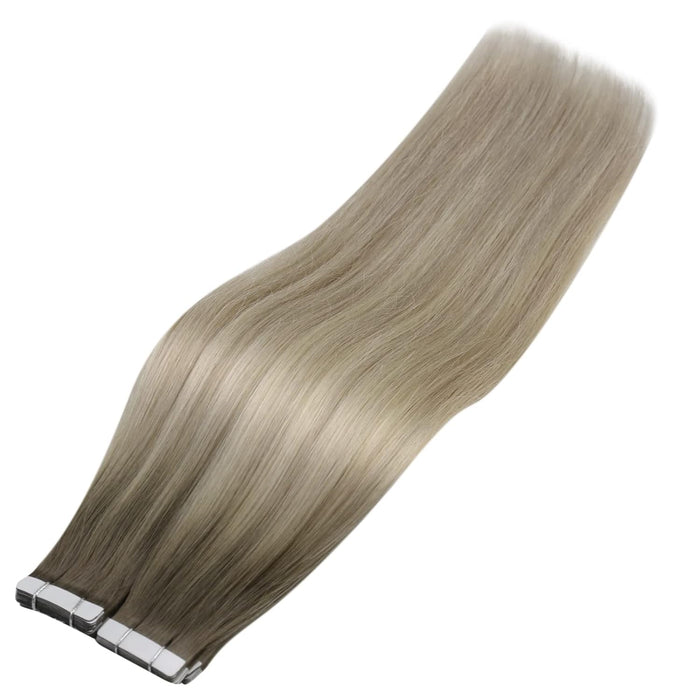 sunny hair tape in real human hair blonde double side glue in hair tape blonde balayage tape remy hair skin weft tape ins hair ombre blonde tape on extensions human hair blonde