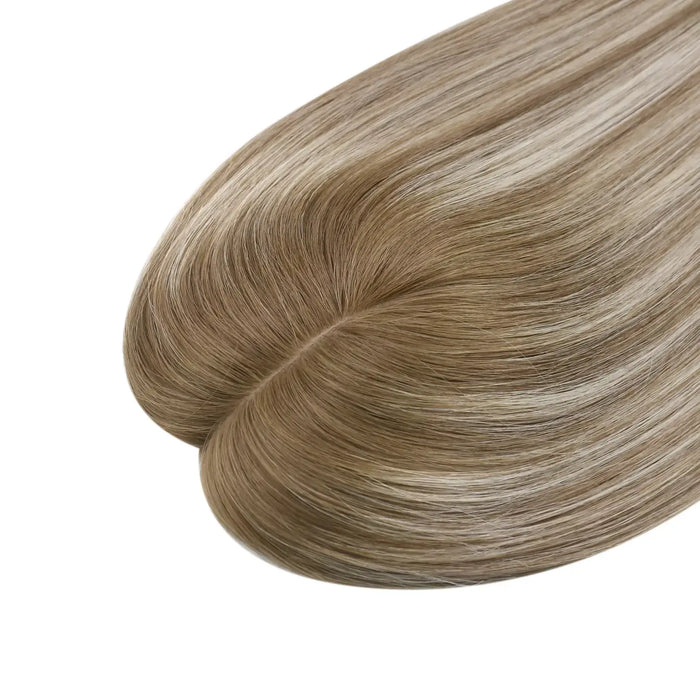[Pre Sale] Virgin Hair Fishnet Mono Topper with Blonde Highlights #8c/60
