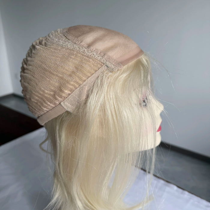 [US Only - Final Sale] Bob Human Hair Wigs Blonde #60 12inch