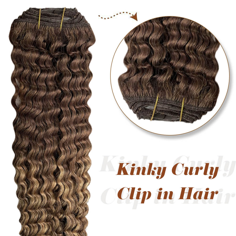 Curly Clip in Hair