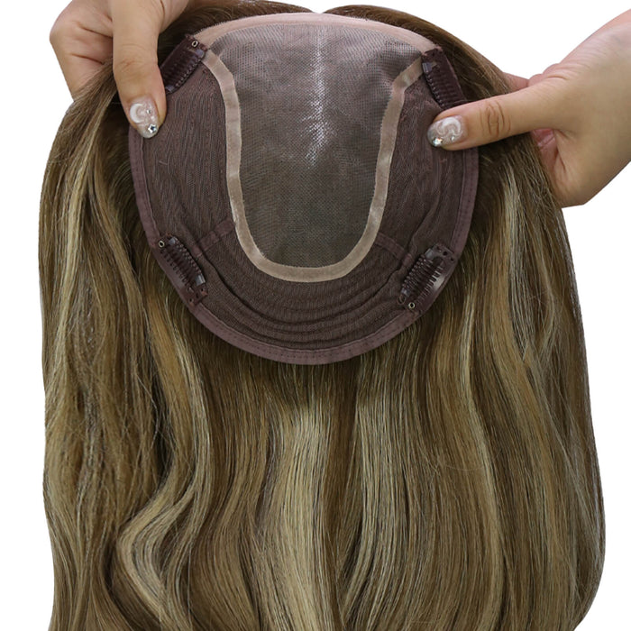 mono topper hair,Mono Topper,human hair topper,high quality virgin hair extensions,hair topper women,hair topper wig,hair topper silk base,hair topper,best hair extensions,hair extensions for thin hair,best clip in hair extensions,clip-in hair extensions,18 inch hair extensions,wavy hair styles women,long wavy hair women curly hair,low taper curly hair,distribute seams at will,invisible topper,large base topper,large base 6*7 inch