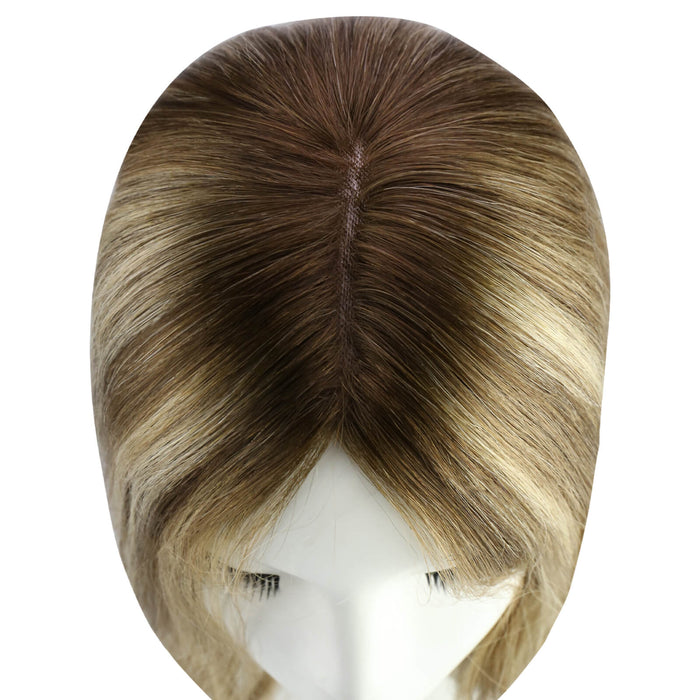 human hair topper,high-quality virgin hair extensions,hair topper,women hair topper,wig,hair topper silk base,hair topper human hair,hair extensions,clip in hair extensions,human hair extensions,extensions hair,best hair extensions,brown hair topper,ash brown hair topper,distribute seams at will,invisible topper,large base topper,large base 6*7 inch,Customizable hair topper,best curly hair products,mid taper curly hair,natural appearance topper