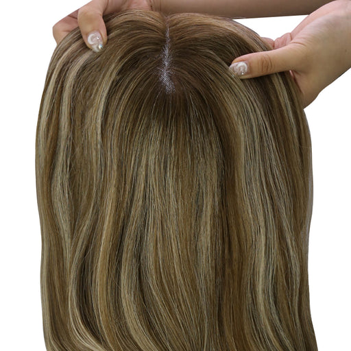 Virgin Hair Topper Natural Hair Topper Hairpiece for Thinning Hair Customizable Hair Topper Hair Density 