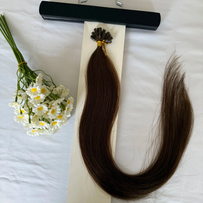 [US Only - Final Sale] Sunny Hair Virgin Human Hair 22 Inch U Tip Human Hair Extensions Brown #4