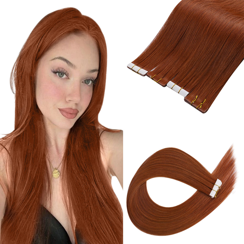 red hair extensions,tape in hair extensions, best tape in hair extensions, tape in extensions human hair, invisible tape in extensions,
