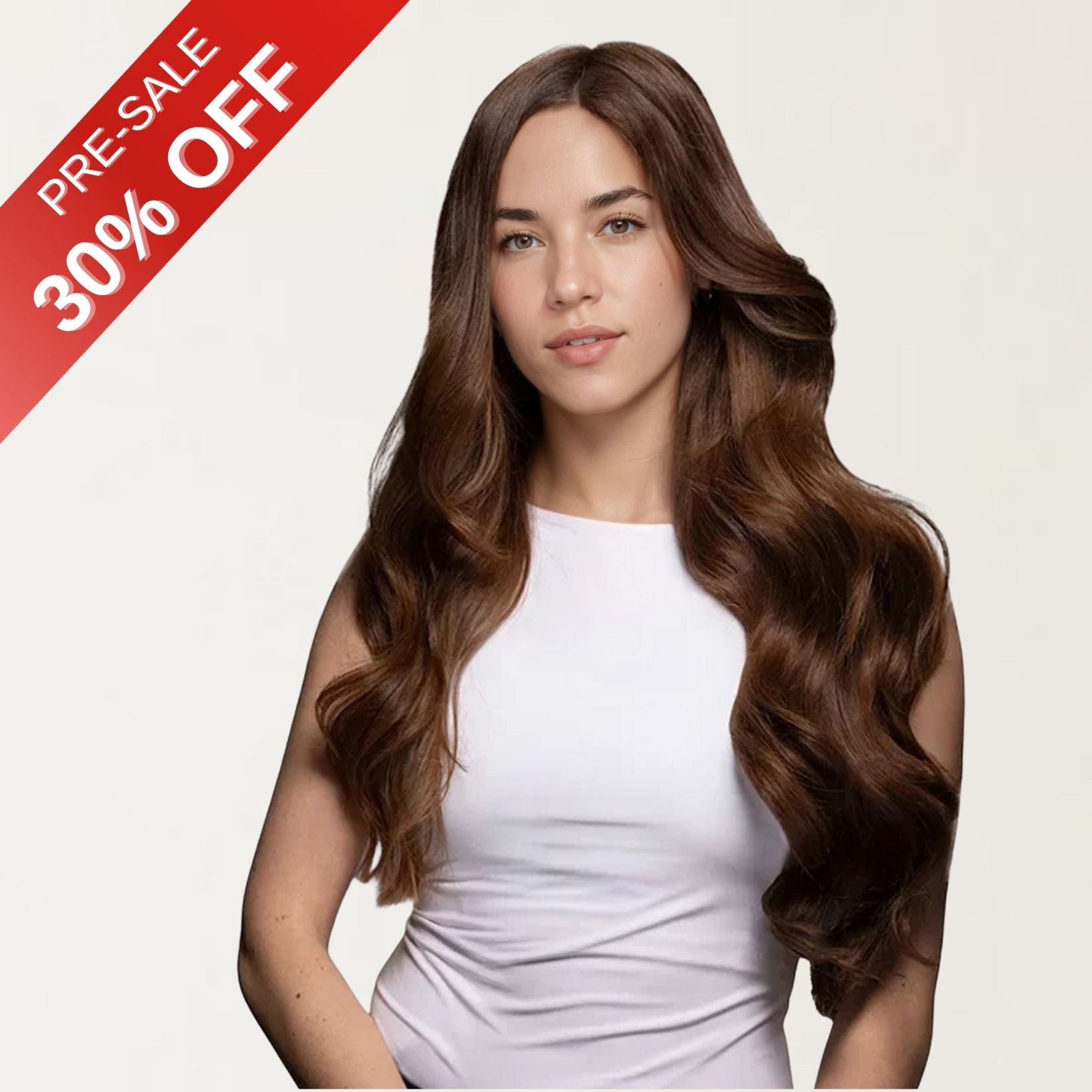 [Pre Sale] Genius PU Clip in Hair Extensions Best Human Hair Clip Brown #4
