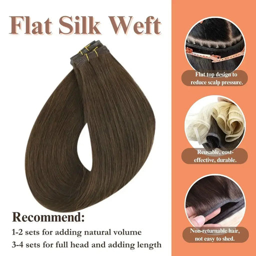 flat_silk_weft_hair,sunny_hair_extensions