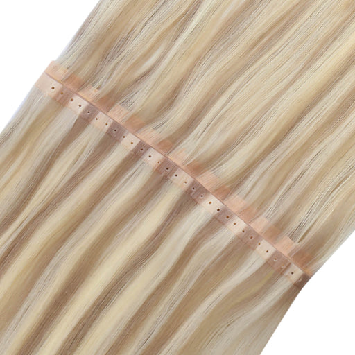invisible weft hair extensions,XO Invisible weft,XO hair extensions,xo invisible weft extensions,pu wefts hair extensions,18 inch hair extensions,pu hole invisible wefts,blonde hair extensions,