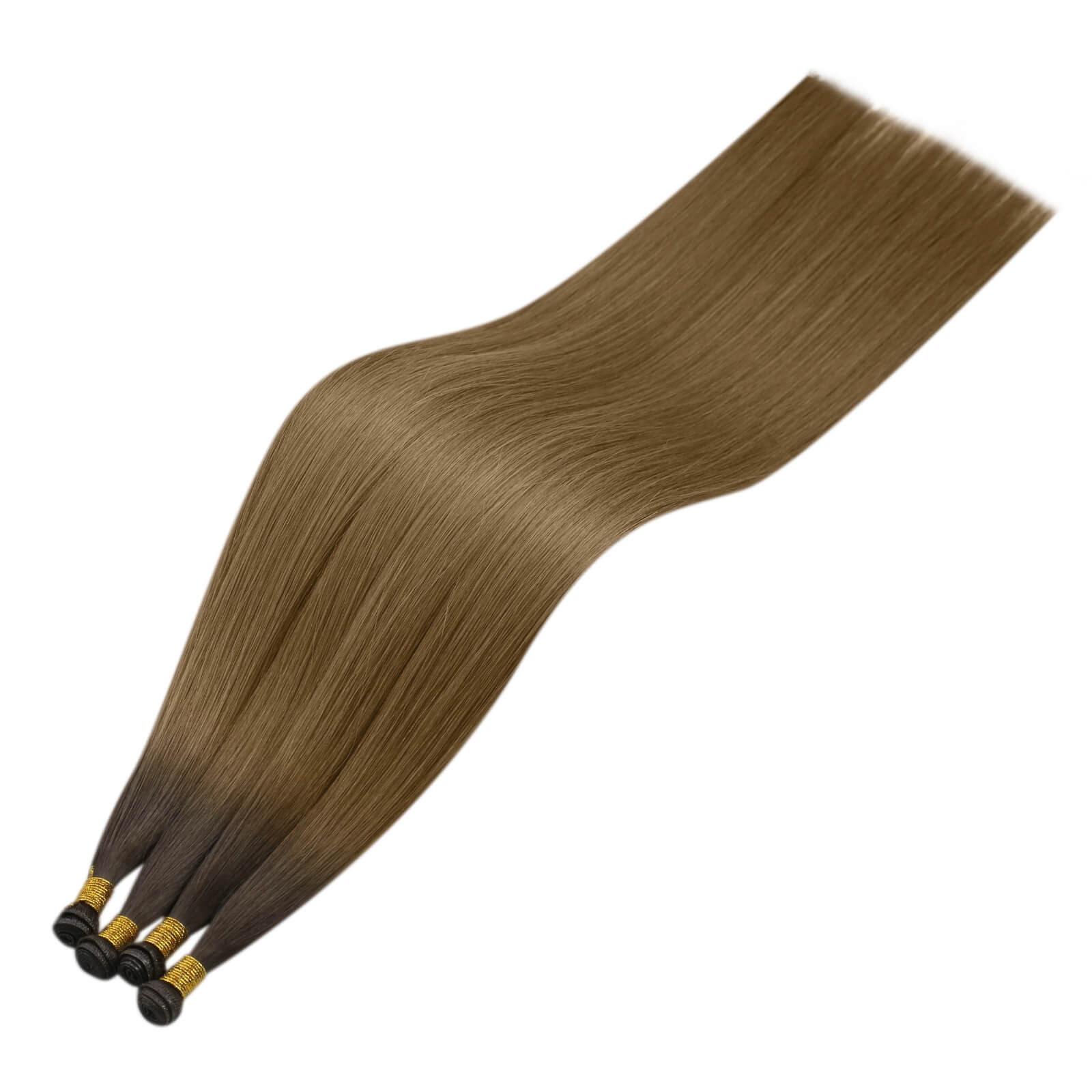 Sunny Hair Genius Weft Extensions Virgin Hair Balayage Brown Hair #R3T8