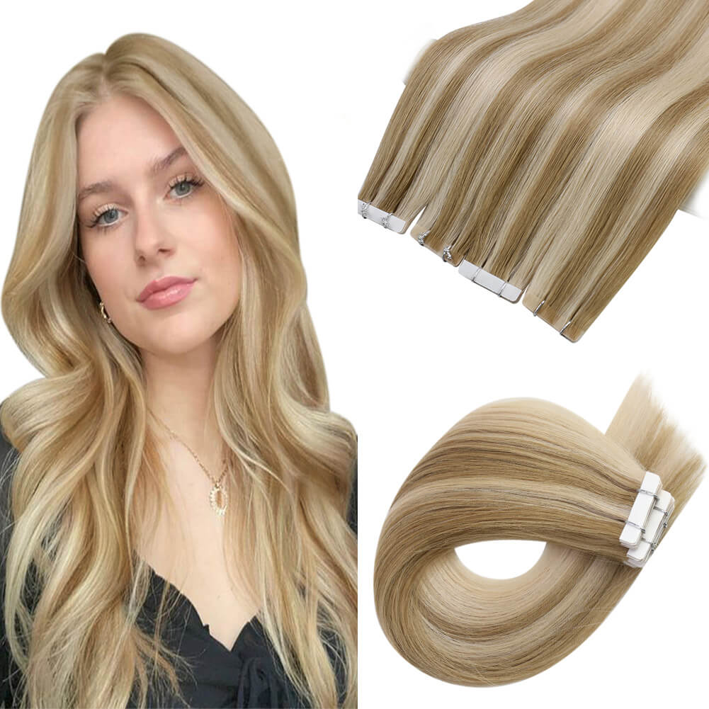 Highlights 1622 Virgin Injection Tape In Hair Extensions Blonde — Sunnyhair 