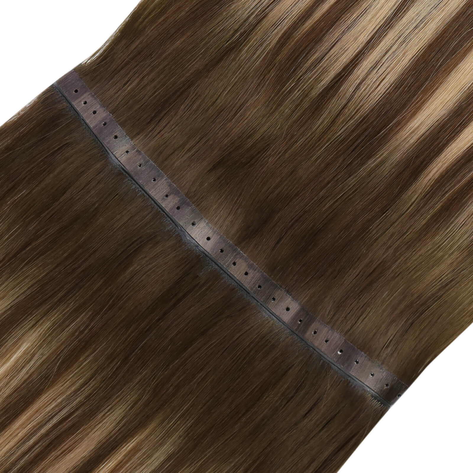 weft hair extensions,sew in weft hair extensions,balayage brown hair extensions,XO Invisible weft,XO hair extensions,xo invisible weft extensions,pu wefts hair extensions