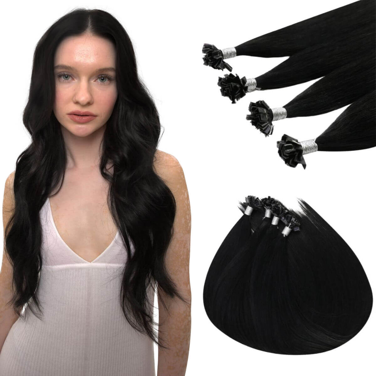 Pre Bonded 100% Human Real Human Hair Extensions — SunnyHair