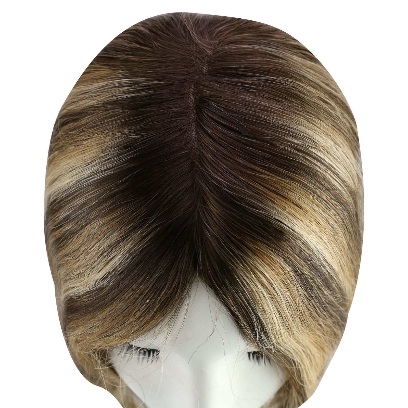Color Matching Topper Base Size Seamless Hair Integration Clip-In Hair Topper Lace Front Hair Topper Silk Top Hairpiece Full Coverage Topper Natural Scalp Appearance Easy Application and Removal Volumizing 