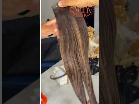 Sunny Hair Tape in Balayage Brown Highlights Human Hair Extensions #2/2M6