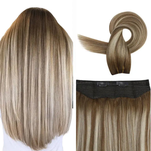 fish line hair weft one piece, fixed well, Sending fish line, flip hair, flip in hair extensioins, flip on hair, hair extensions, hair piece, halo hair,colors
