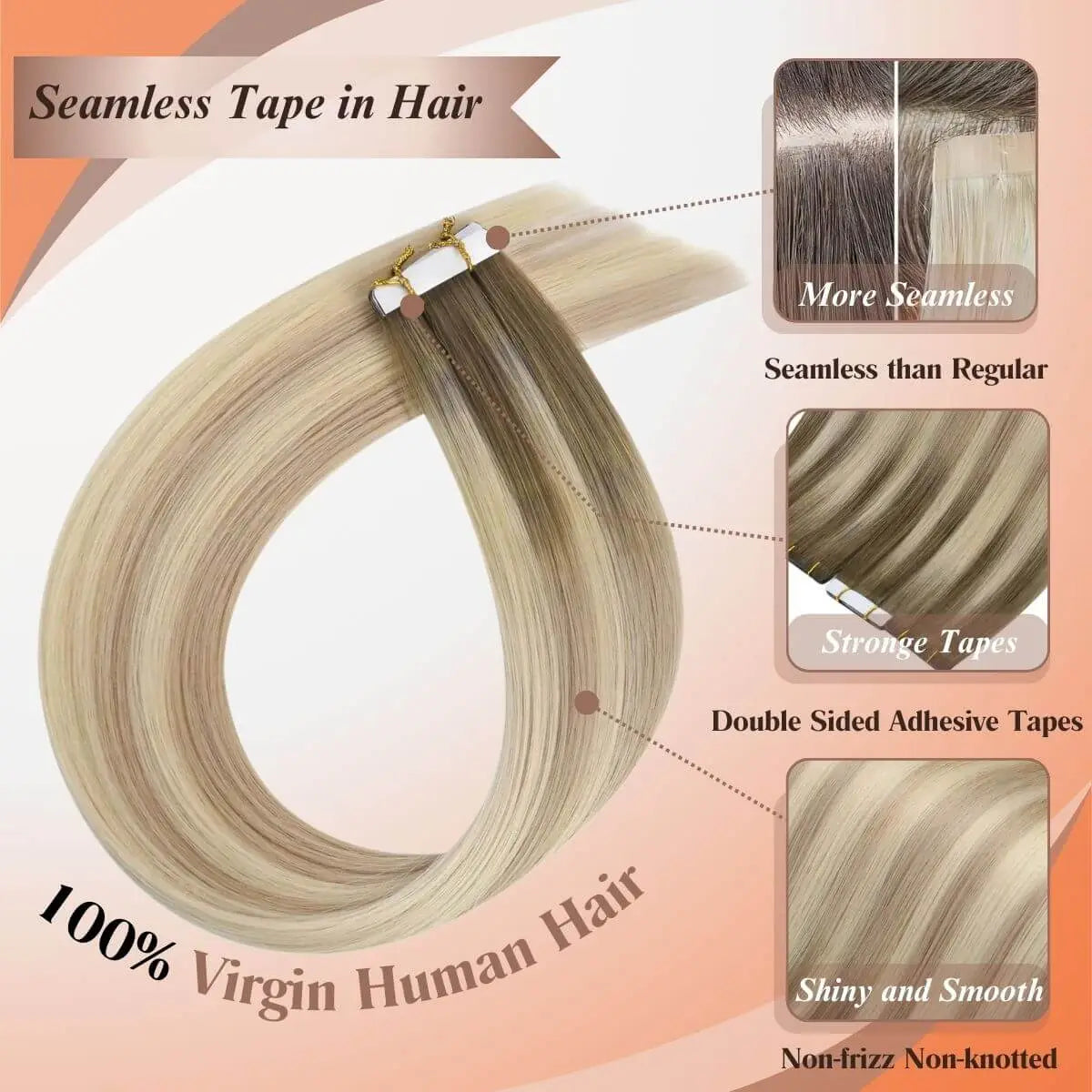 tape in hair extensions,seamless tape in hair,best tape in hair