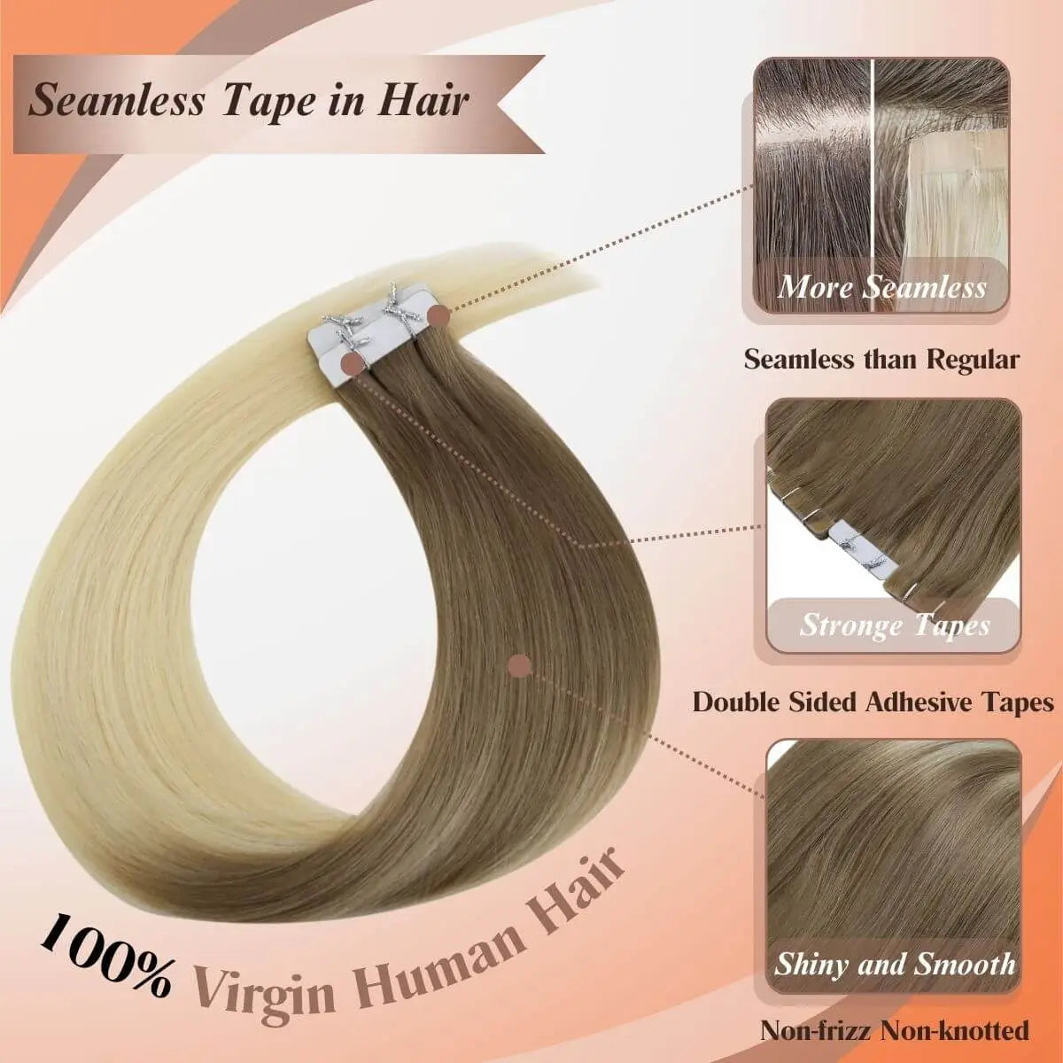 tape in hair extensions,seamless tape in hair,best tape in hair